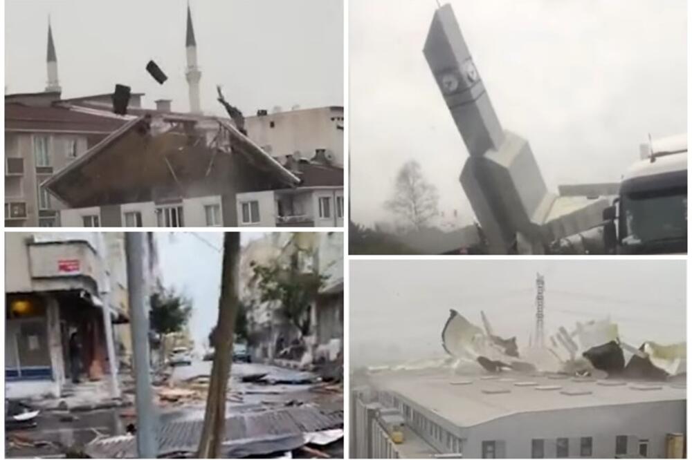 ISTANBUL: Razorni vjetar rušio zgrade, ima i mrtvih (VIDEO)