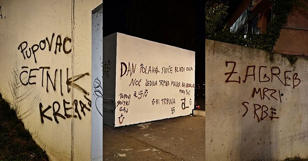 Zagreb osvanuo sa grafitima: ZAGREB MRZI SRBE!