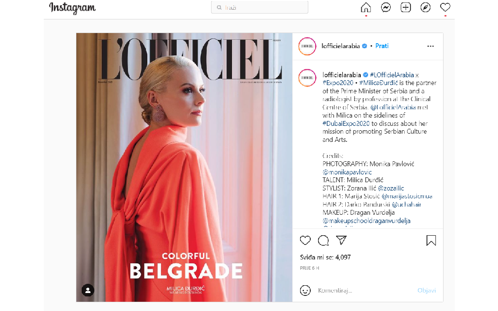 Partnerka Ane Brnabić na naslovnoj stranici prestižnog časopisa – pogledajte kako izgleda Milica Đurđić