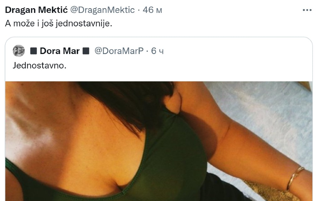 Da li Dragan Mektić uznemirava žene po Tviteru?