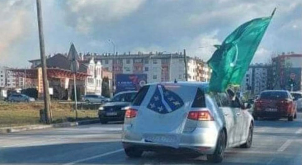 Automobil sa ratnom zastavom tzv. Armije BiH prošao kroz Istočno Sarajevo