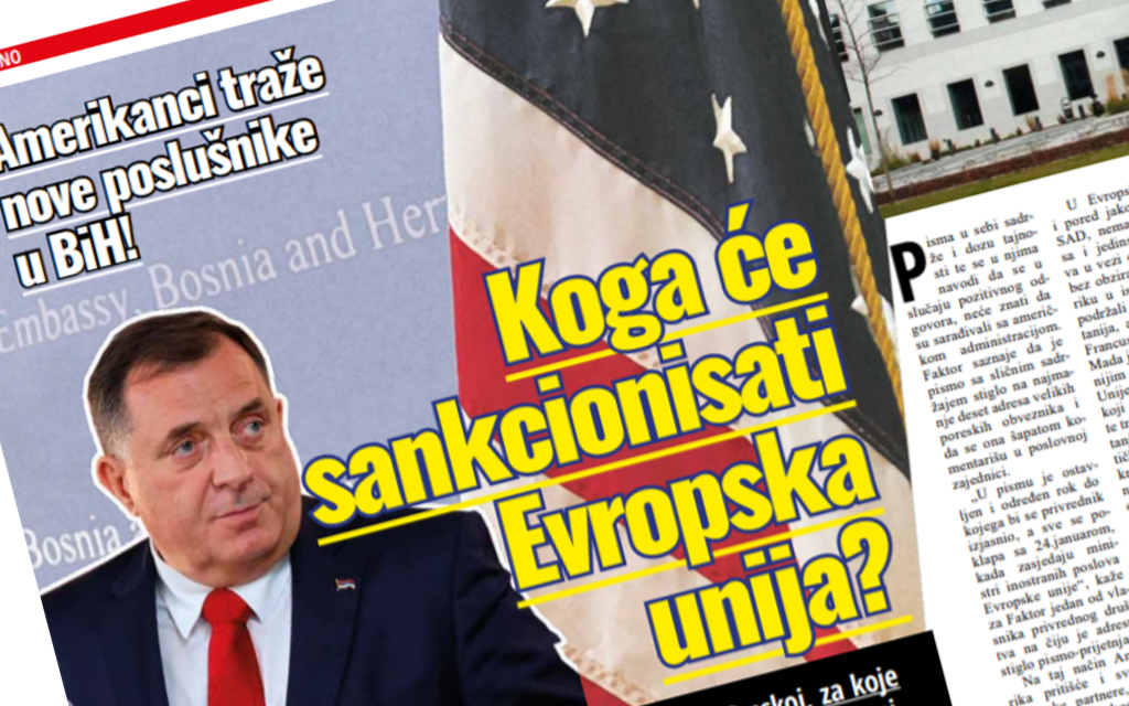 Amerikanci traže nove poslušnike u BiH – Brojni zvančnici i privrednici dobili pismo SAD-a