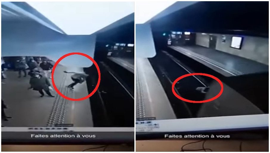 NAMJERNO JE GURNUO POD VOZ: Žena u Briselu pala na šine, srećom izbjegnuta tragedija! (VIDEO)