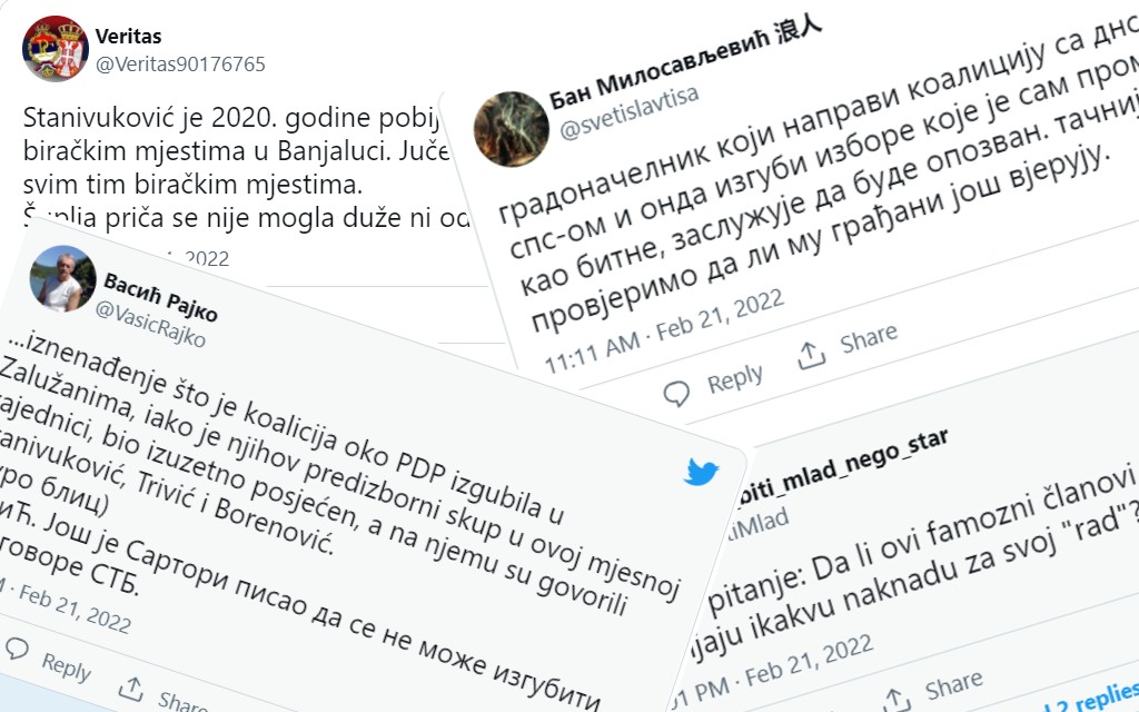 Analiza izbora u Banjaluci: Šta kažu tviteraši?