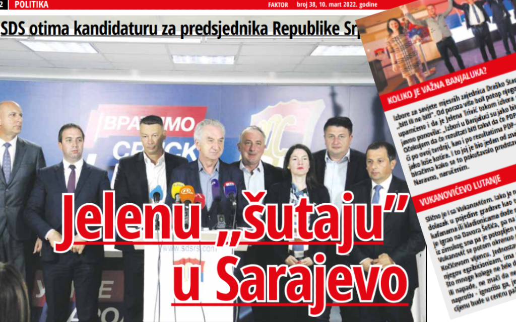SDS želi kandidaturu za PREDSJEDNIKA Republike Srpske?