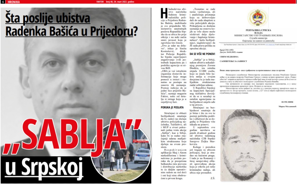 Šta poslije ubistva Radenka Bašića u Prijedoru?