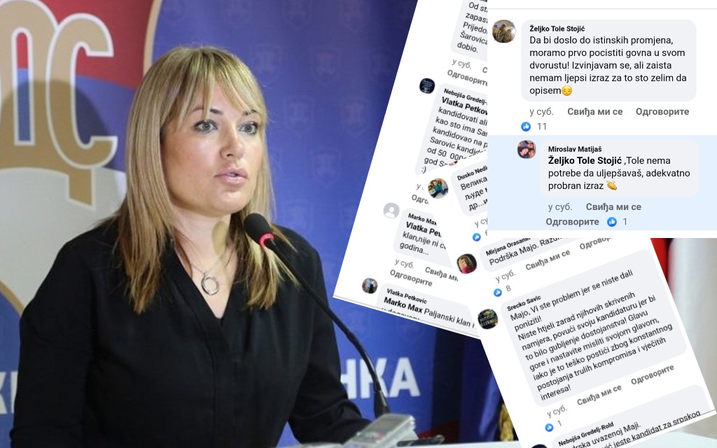 Pristalice Maje Dragojević-Stojić u fb kampanji ‘’miniranja’’ Šarovića!
