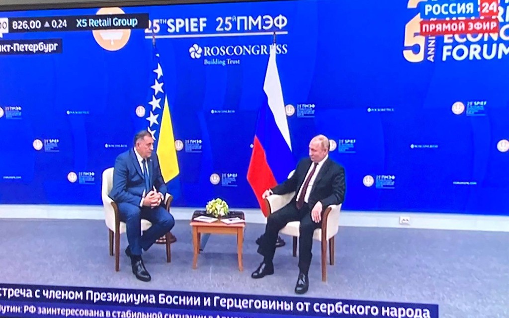 Državna ruska televizija uživo o sastanku Putin – Dodik!