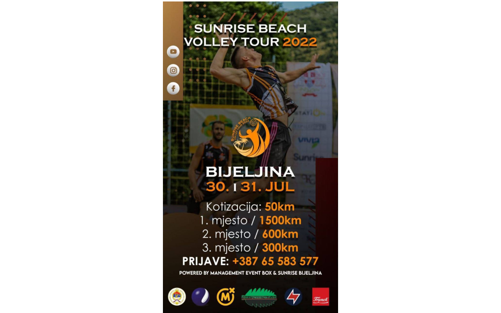 Sportski karavan “Sunrise beach volley tour 2022“ u Bijeljini