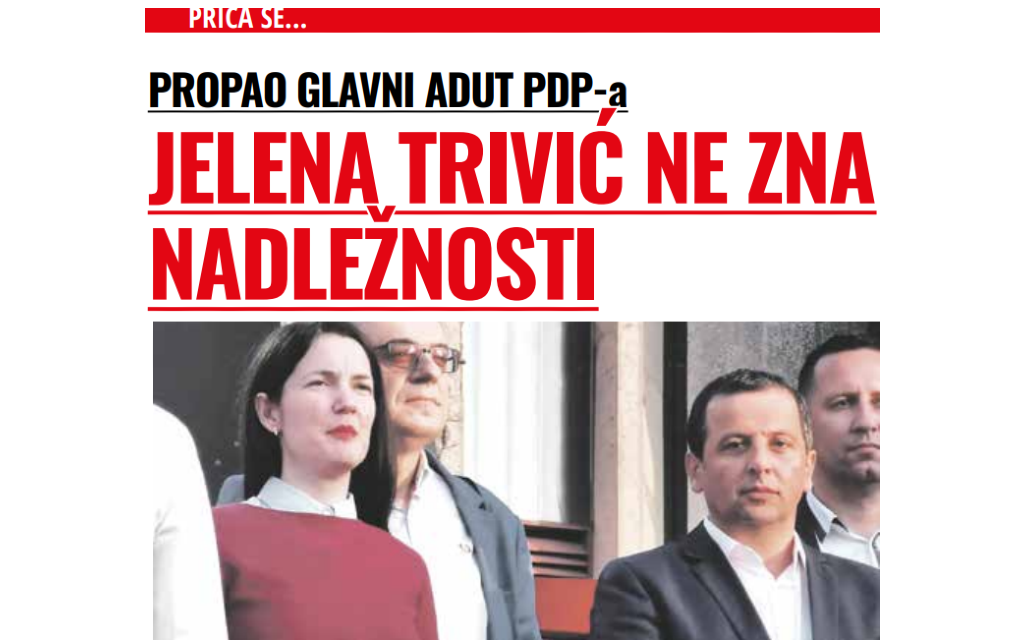 Bivši SABORAC Nebojše Vukanovića UPOZORAVA – Jelena Trivić NE ZNA NADLEŽNOSTI PREDSJEDNIKA