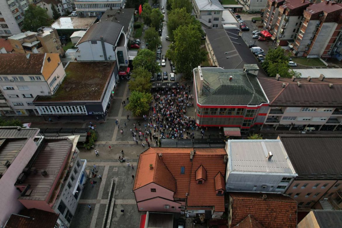 Protest opozicije u Prijedoru
