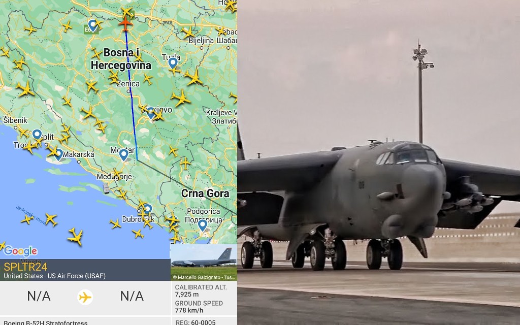 Šta strateški bombarderi B-52 vojske SAD-a rade iznad BiH?