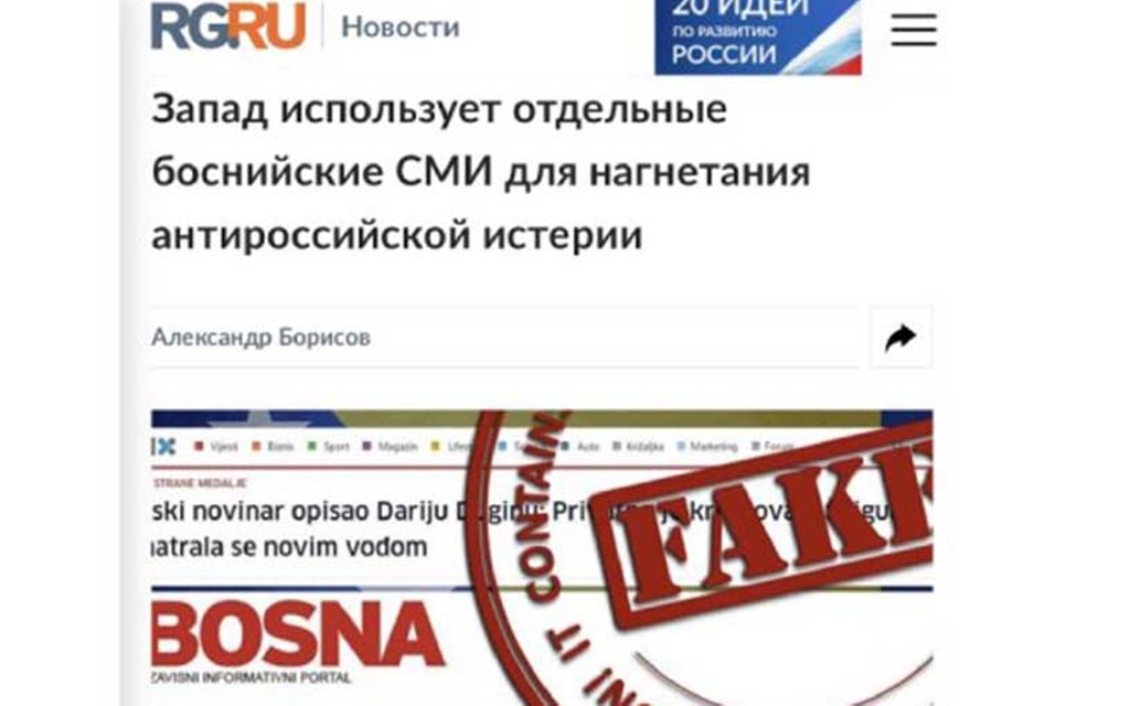 Ruska Gazeta: Evo koje medije u BIH koriste zapadne sile protiv Rusije