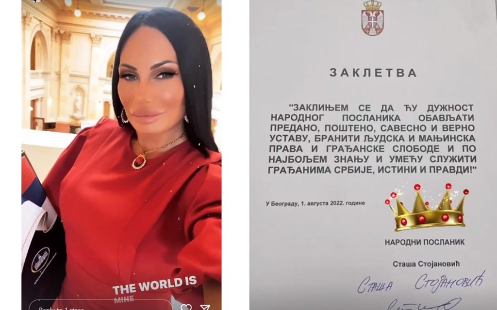 HIT iz Skupštine Srbije: Poslanik Staša Stojanović, u stilu prave starlete, snimila selfi?!