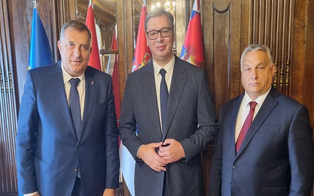 Dodik se sastao sa Vučićem i Orbanom