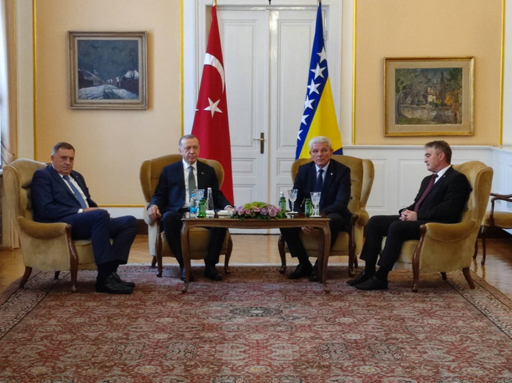 Erdogan stigao u BiH, sastanak u Predsjedništvu