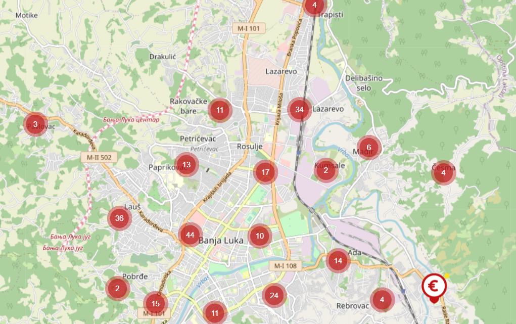 „MAPA DRAŠKOVIH BRLJOTINA“ – Gradski odbor SNSD-a izradio mapu problema u Banjaluci