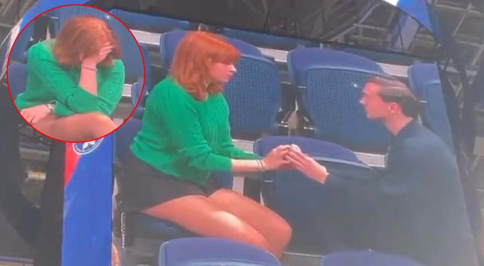Šok na utakmici Partizana: Zaprosio djevojku na tribinama, ali ona odbila