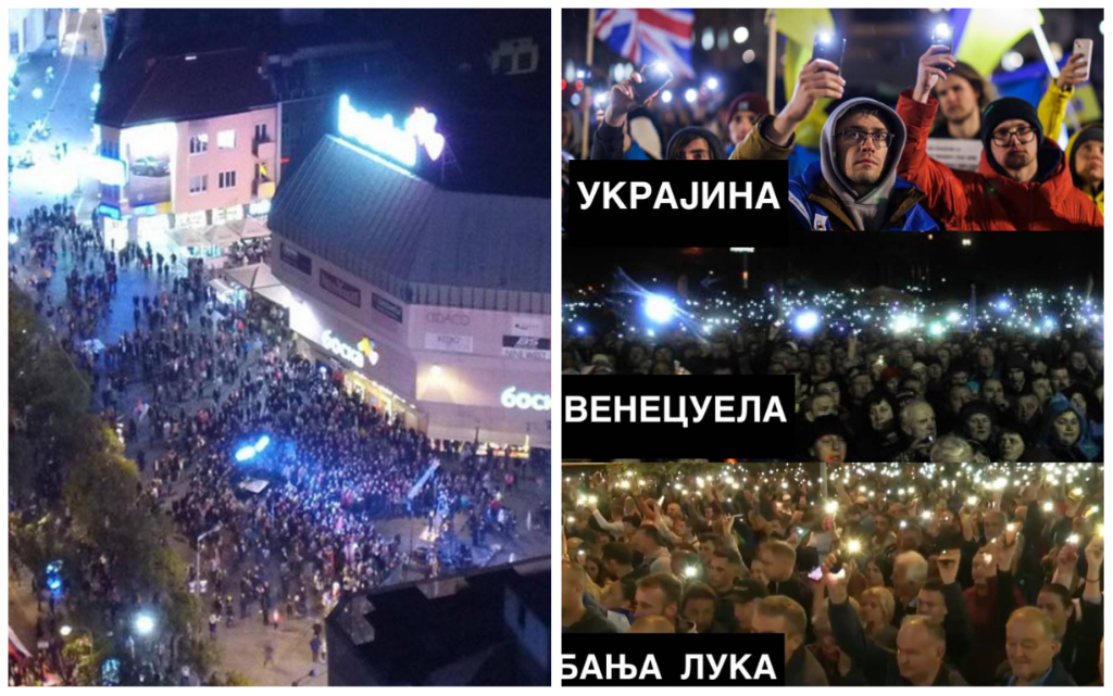 Princip je isti: Opozicija u Srpskoj organizuje proteste po već isprobanom sistemu Zapada?