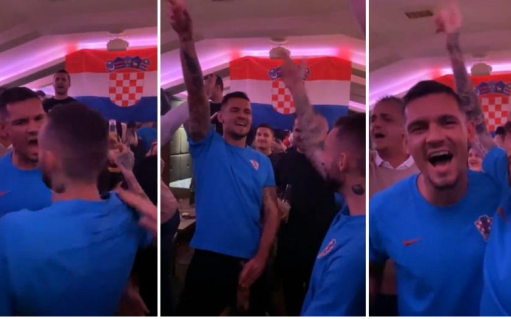 Nekoliko fudbalera Hrvatske slavilo uz ustaške pjesme: „Zapalićemo Knin i Za dom spremni“