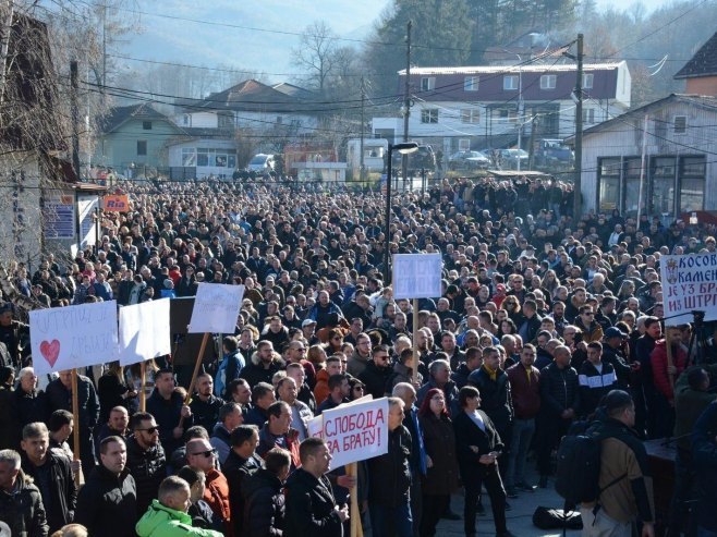 Veliki protest Srba na Kosovu