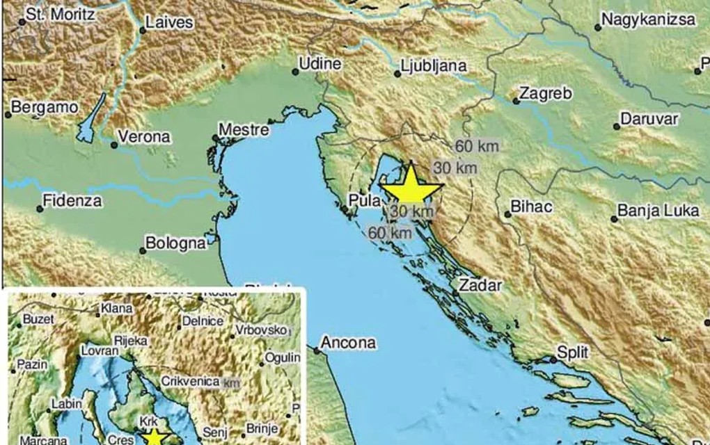 Snažan zemljotres pogodio Hrvatsku
