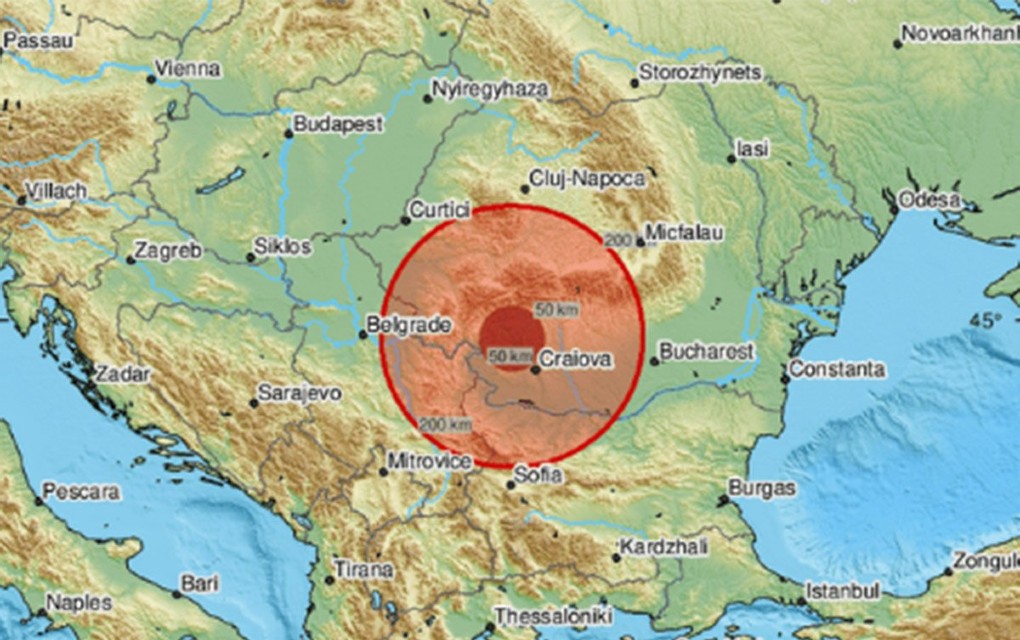 Snažan zemljotres u Rumuniji, tresao se i Beograd