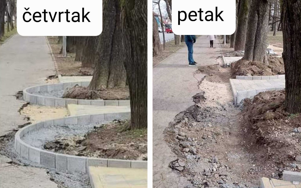 Nakon opšte pobune: Ispravljena „kriva Drina“ u Parku Mladen Stojanović