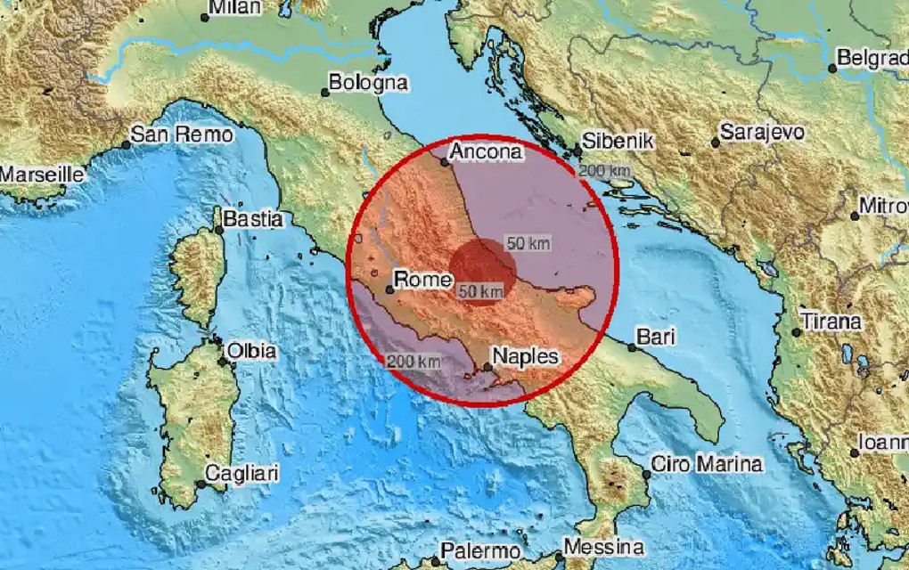 Snažan zemljotres u Italiji