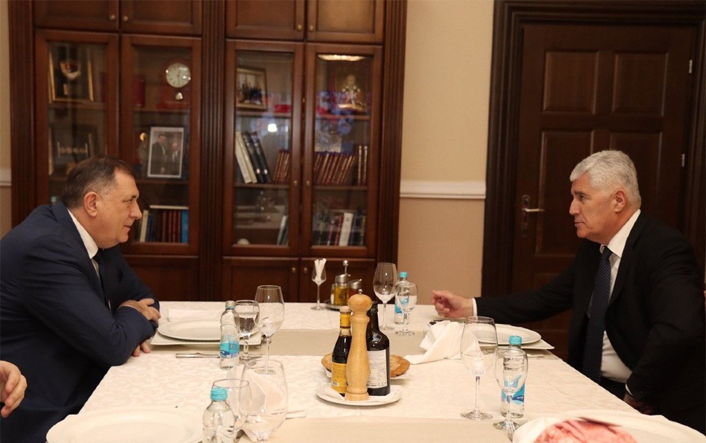 Dodik sa Čovićem o aktuelnim političkim temama