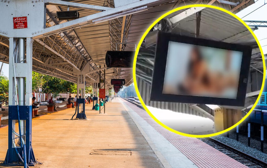 ŠOK NA ŽELJEZNIČKOJ STANICI: Eksplicitna scena na ekranima, putnici ne vjeruju šta gledaju, a snimak nikako da se završi