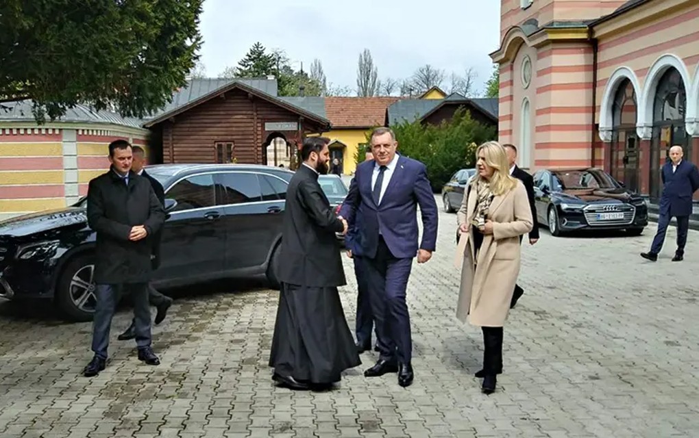 Dodik i Cvijanovićeva stigli u Vladičanski dvor