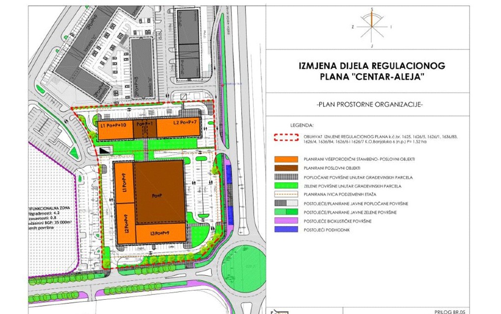 Traže izmjene regulacionog plana kod Delte u Banjaluci, žele da prave zgrade od 10 spratova