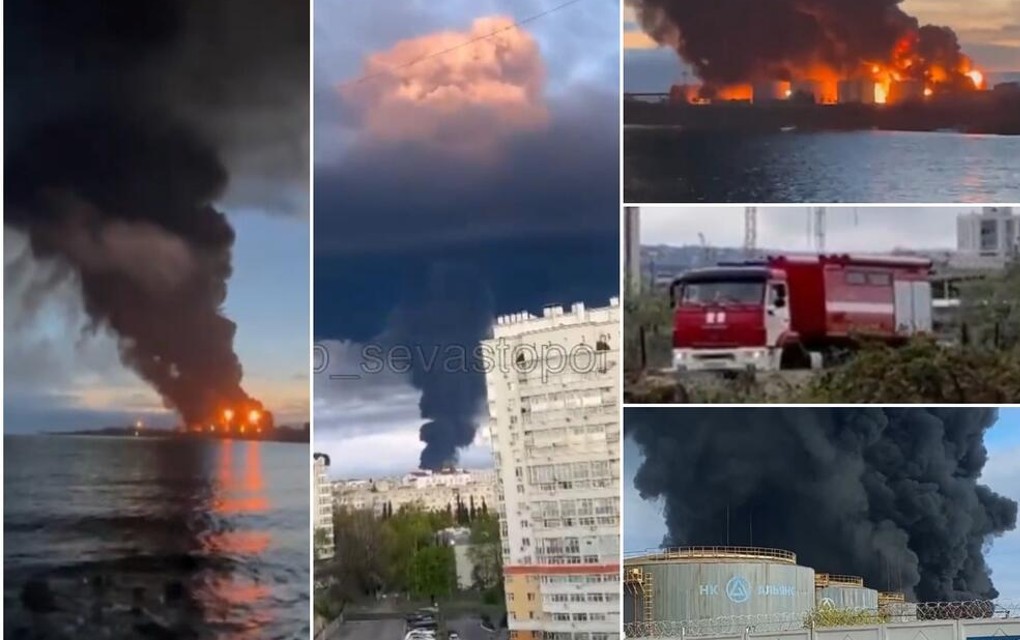 Masivan napad na Krimu: Ogroman crni oblak prekriva grad