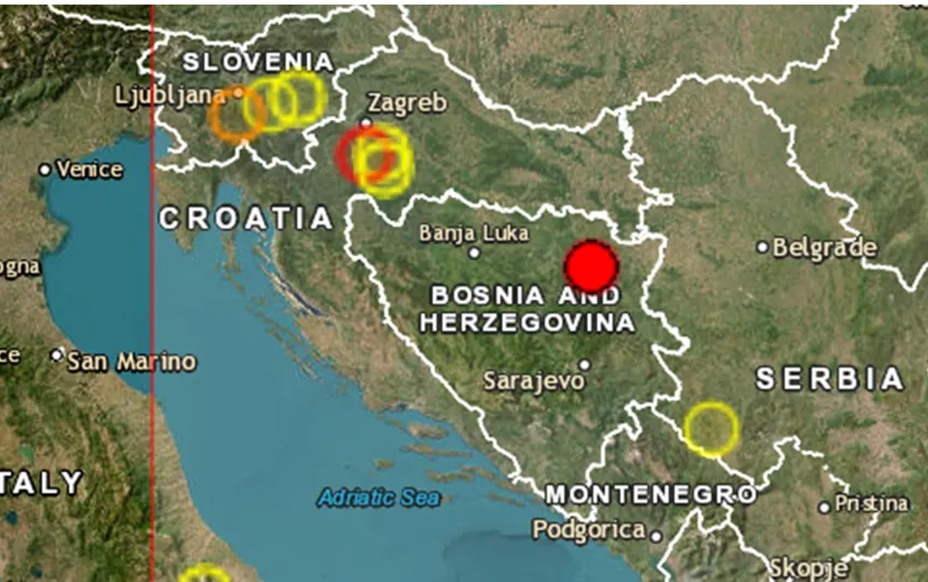 ZEMLJOTRES U BiH Epicentar potresa jačine 4,1 stepen kod Tuzle