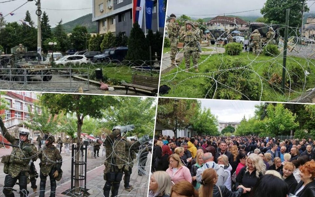 Najmasovniji protest Srba – Kfor razvlači bodljikavu žicu