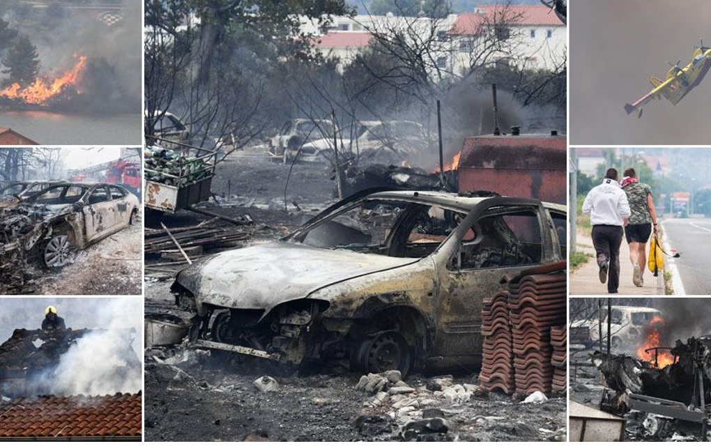 Gore kuće kod Šibenika – Ima povrijeđenih: Požar u Hrvatskoj guta sve pred sobom