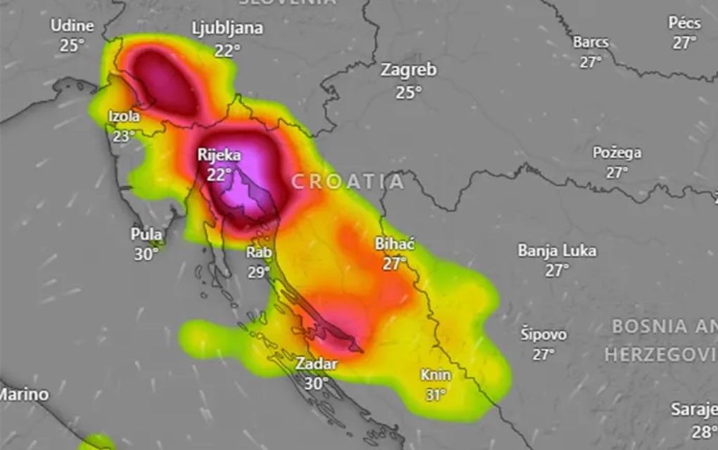 Superćelijska oluja je u Sloveniji, sljedeća stanica Hrvatska pa BiH