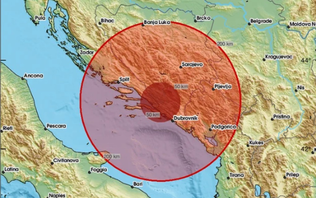 Zemljotres 4.8 po Rihteru u JADRANSKOM MORU! Od jutros se trese cijeli Balkan