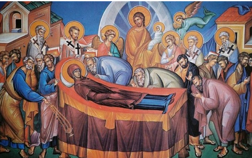 VELIKA GOSPOJINA Praznik je uspomena na ovozemaljsku smrt Presvete Bogorodice
