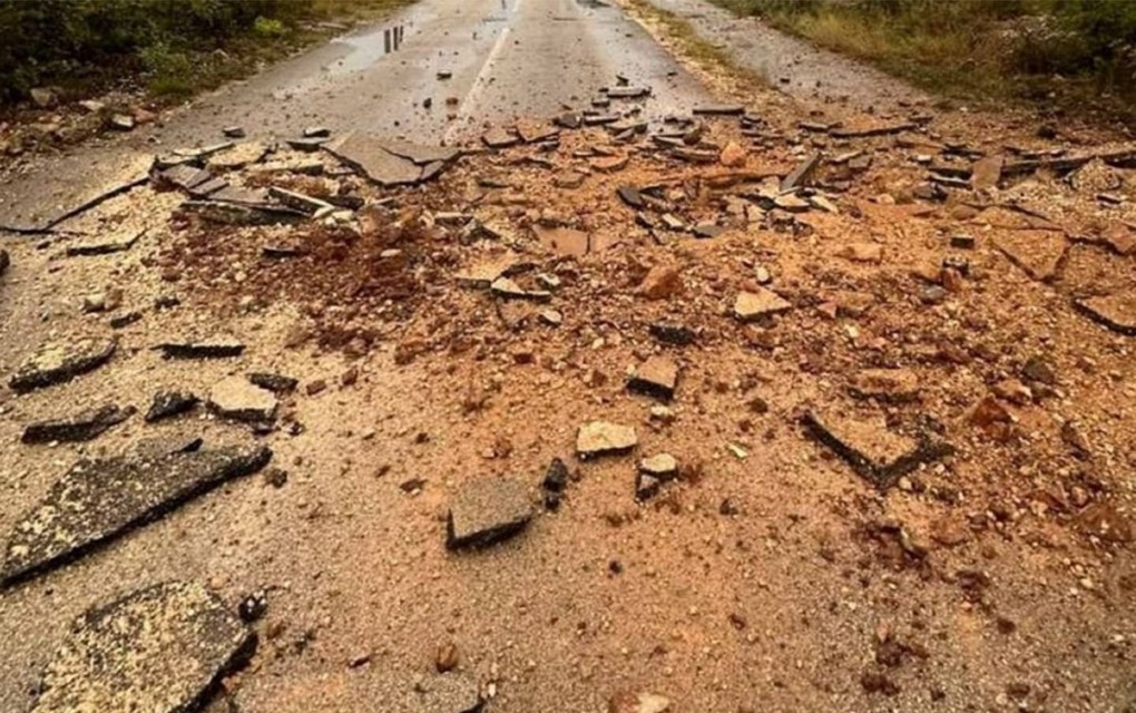 ŠOKANTAN PRIZOR! Grom u Ljubuškom raznio cestu, snažno nevrijeme pogodilo Hercegovinu