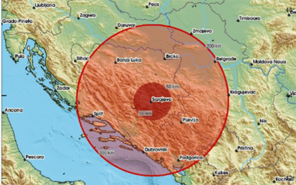 Zemljotres u BiH – Osjetio se u više gradova