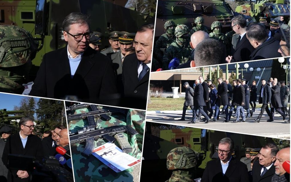 Ozbiljna smo država koja ima ozbiljnu vojsku! Svi stranci traže LAZARA 3!Dodik i Vučić na statičkom prikazu sredstava naoružanja i vojne opreme