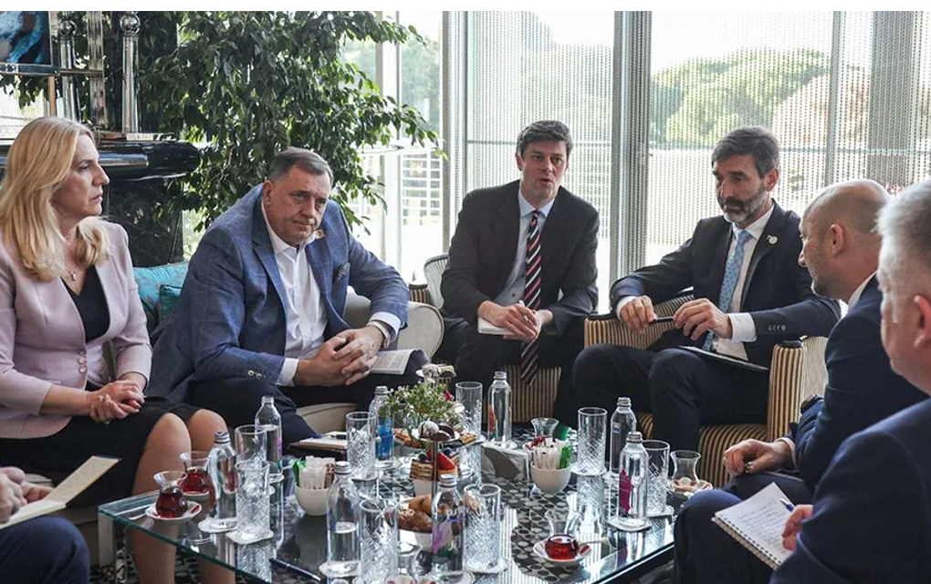Dodik i Cvijanović sa ministrom inostranih poslova Slovačke