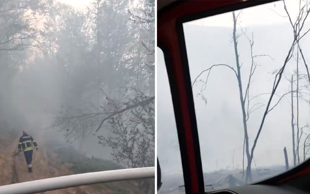 Veliki šumski požar kod Kotor Varoša, jak vjetar otežava vatrogascima
