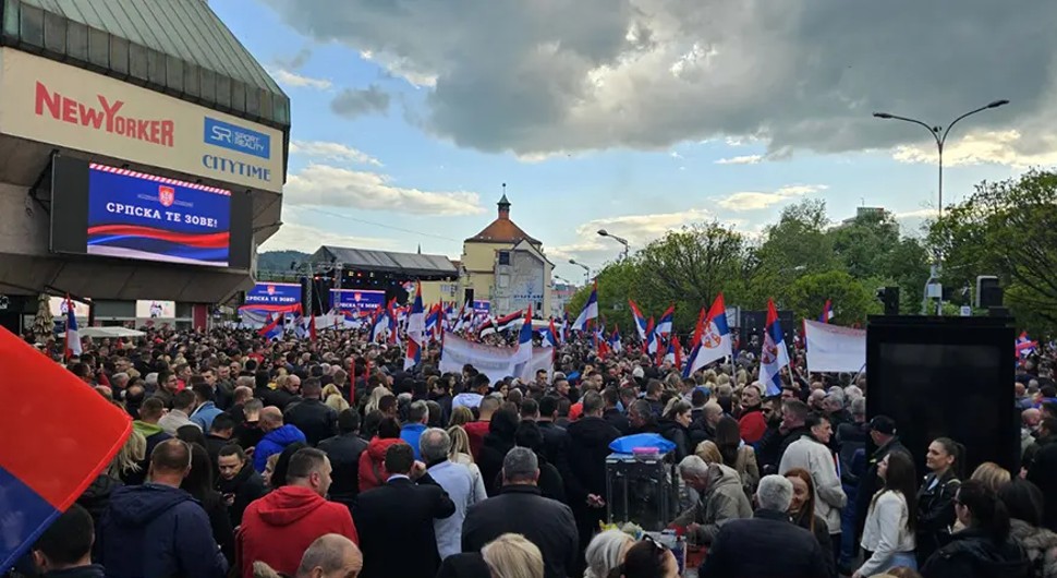 Mitingu „Srpska te zove“ odazvalo se oko 50.000 ljudi