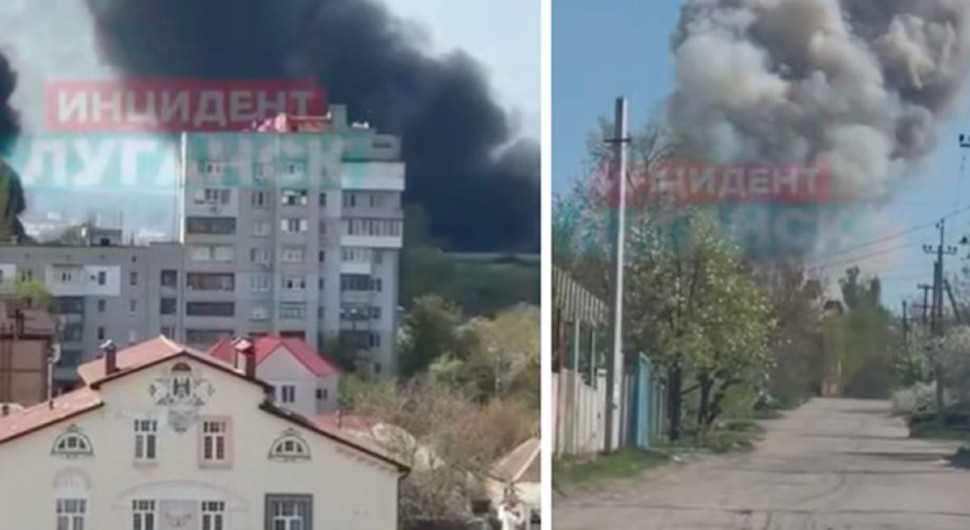 Ukrajinci napali Lugansk, gusti dim iznad grada