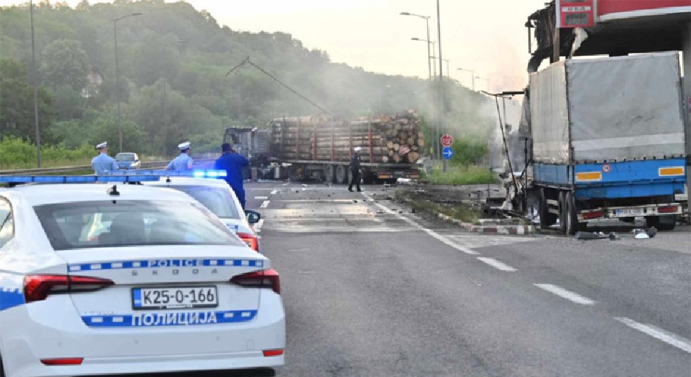 Policija saopštila detalje saobraćajke u Trnu koja je izazvala požar