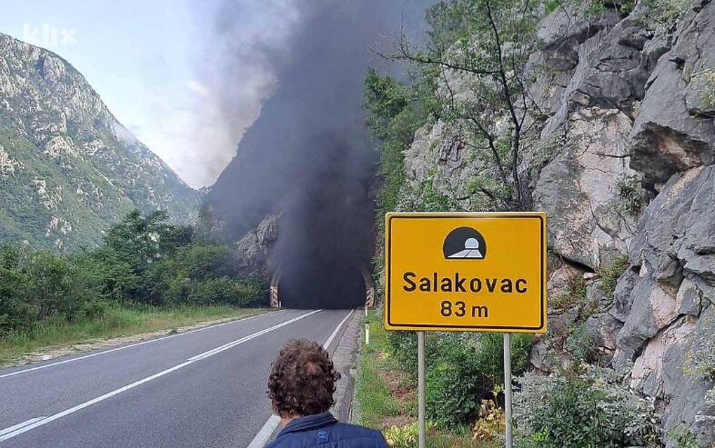 Zapalio se kamion u tunelu kod Mostara – Saobraćaj ZAUSTAVLJEN