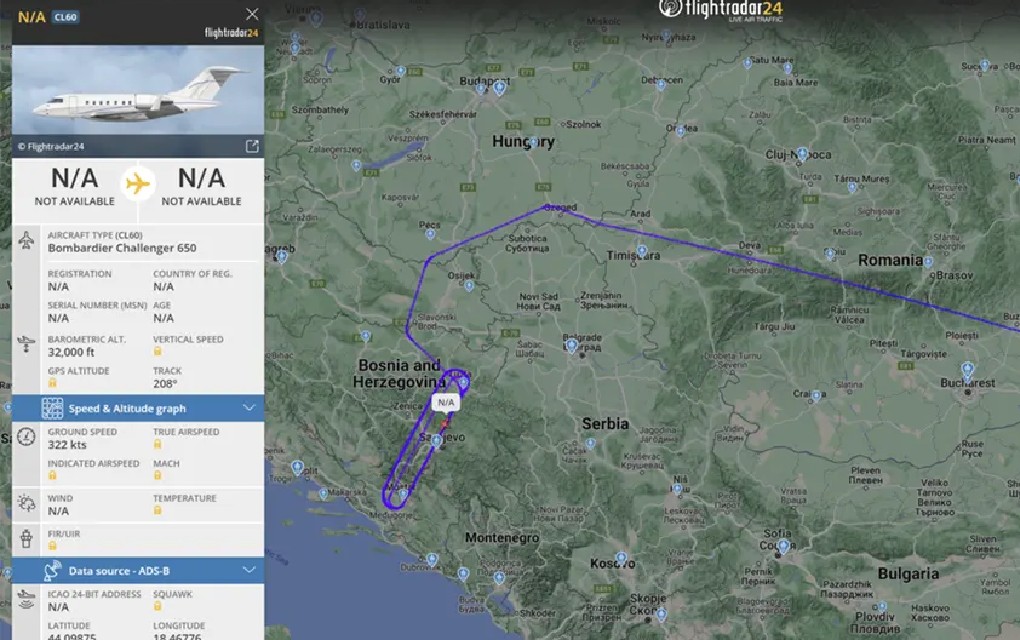 Američki špijunski avion: “Artemis“ kruži iznad teritorije BiH i oko granica Srbije